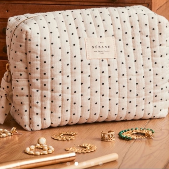 Sézane Polka Dot Cosmetic Bag Duo - Picture 3 of 8